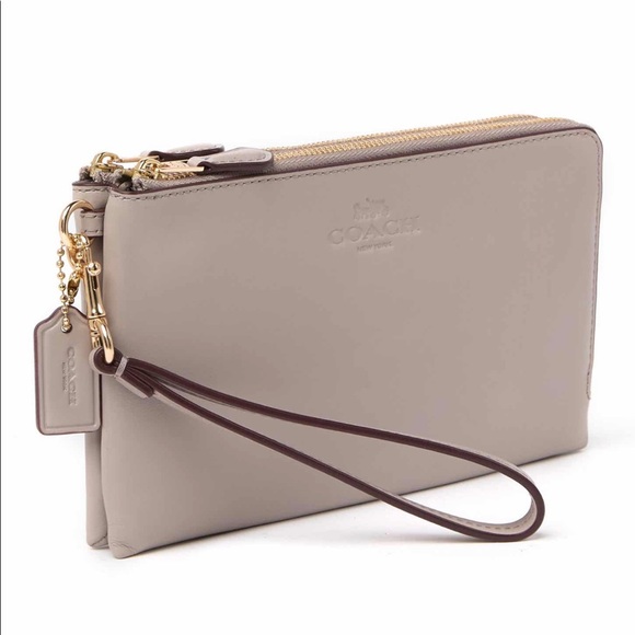 Coach Handbags - Coach Leather Double Zip Wallet